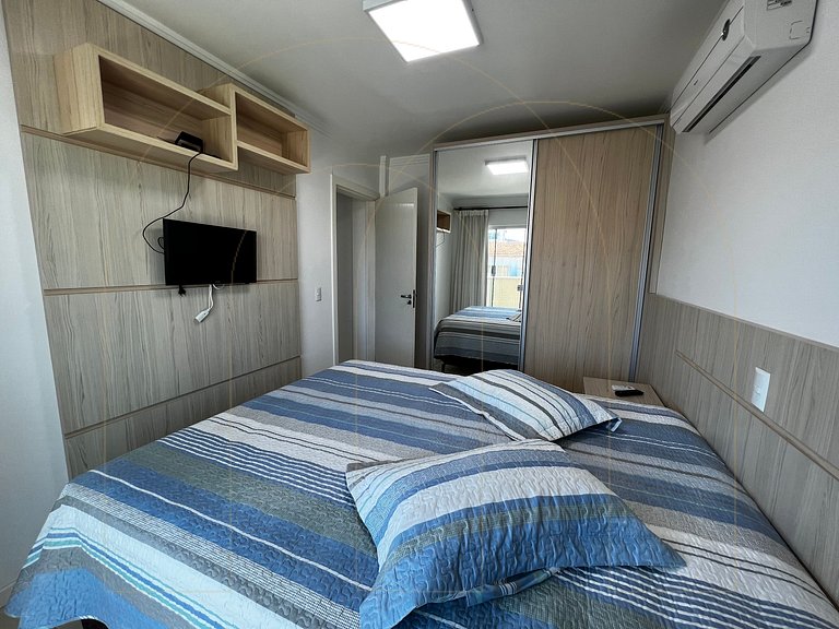 Apartamento amplo 3 quartos, 100 metros do mar.