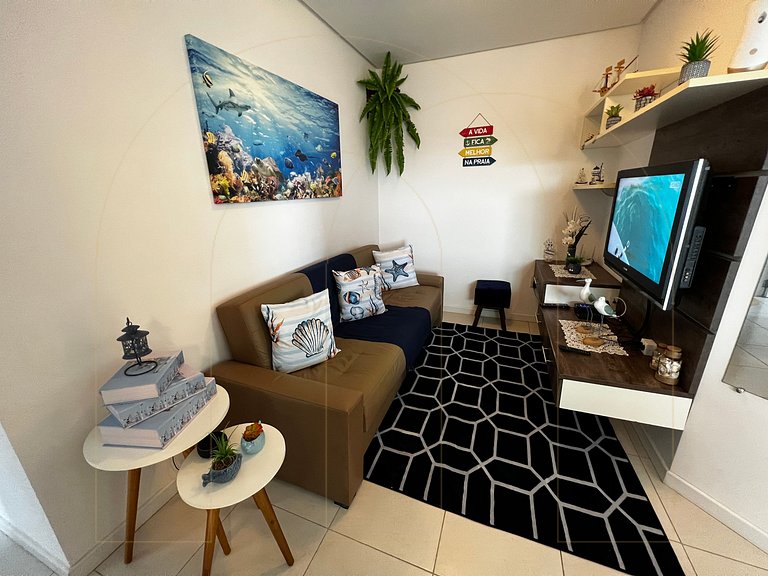 Apartamento 3 quartos em Bombas para 08 pessoas