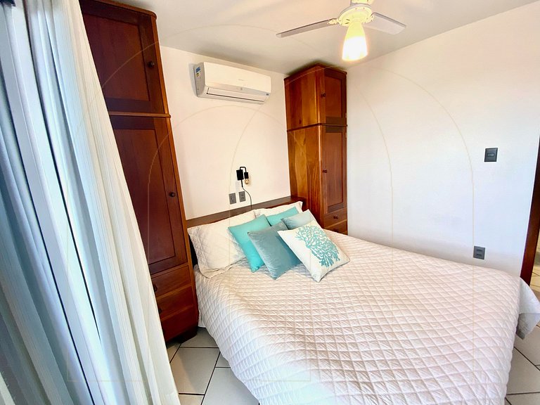 Cobertura 1 quarto vista mar