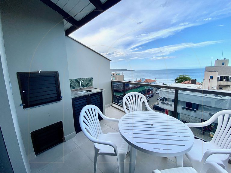 Cobertura 1 quarto vista mar