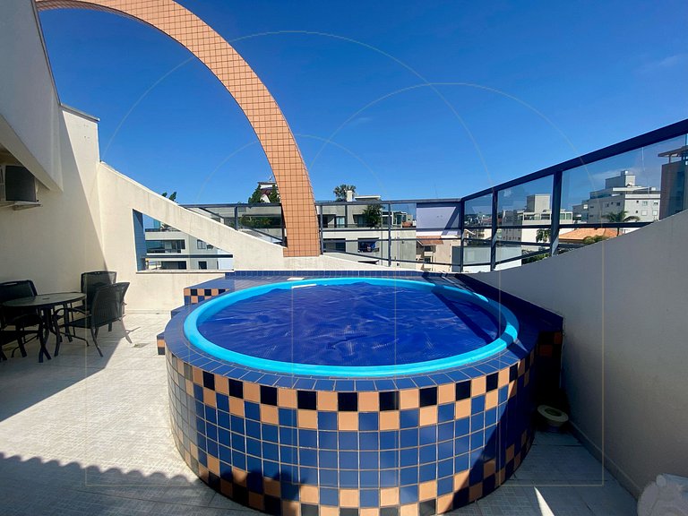 Cobertura com Piscina, 30mt do mar