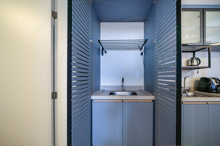 Lindo apto de 1 quarto, a 350m da praia de Canto Grande (den