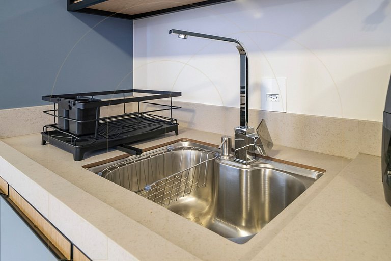 Lindo apto de 1 quarto, a 350m da praia de Canto Grande (den