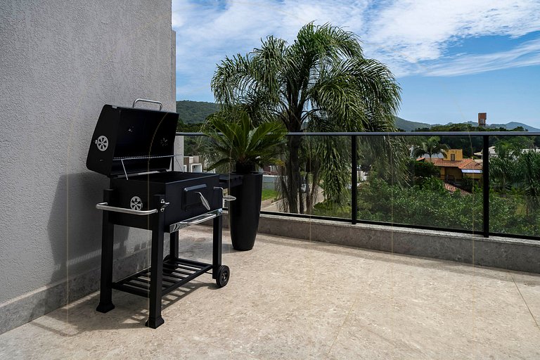 Linda cobertura de 1 quarto, a 350m da praia de Canto Grande