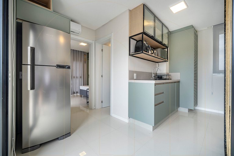 Linda cobertura de 1 quarto, a 350m da praia de Canto Grande