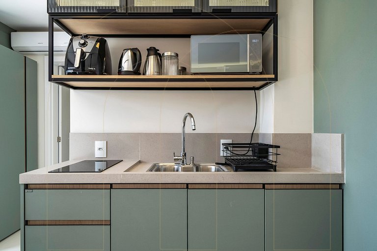 Linda cobertura de 1 quarto, a 350m da praia de Canto Grande