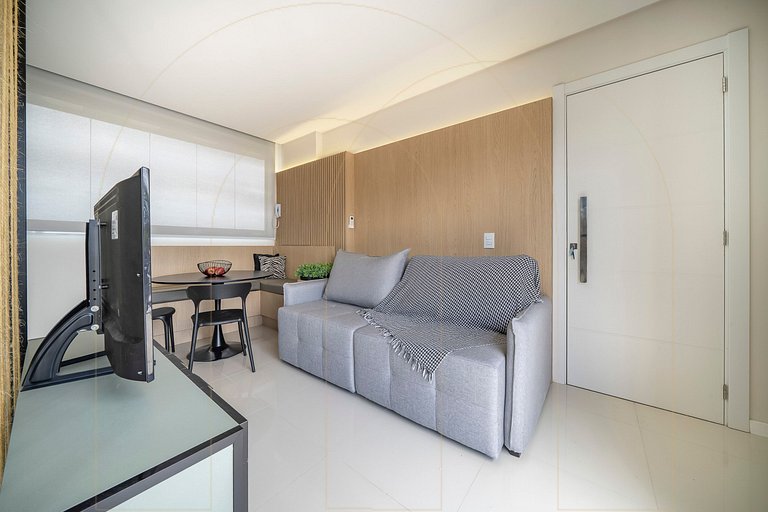 Linda cobertura de 1 quarto, a 350m da praia de Canto Grande