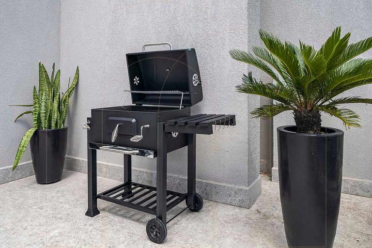 Linda cobertura de 1 quarto, a 350m da praia de Canto Grande