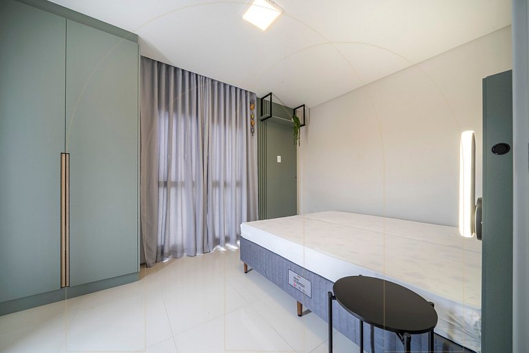 Linda cobertura de 1 quarto, a 350m da praia de Canto Grande