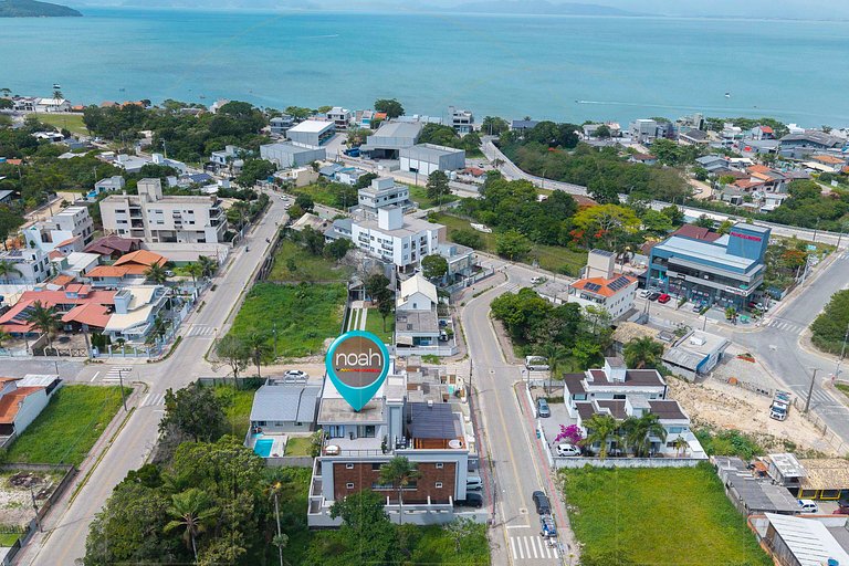Lindo apto de 1 quarto, a 350m da praia de Canto Grande (den