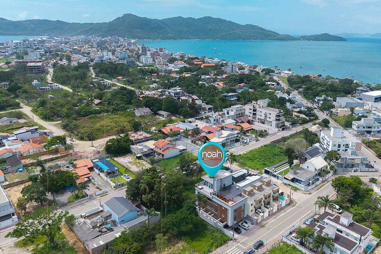 Lindo apto de 1 quarto, a 350m da praia de Canto Grande (den